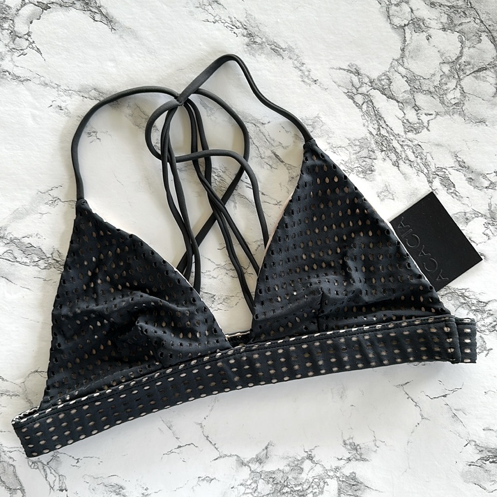 acacia swimwear Awapui Mesh Top Shadow Large